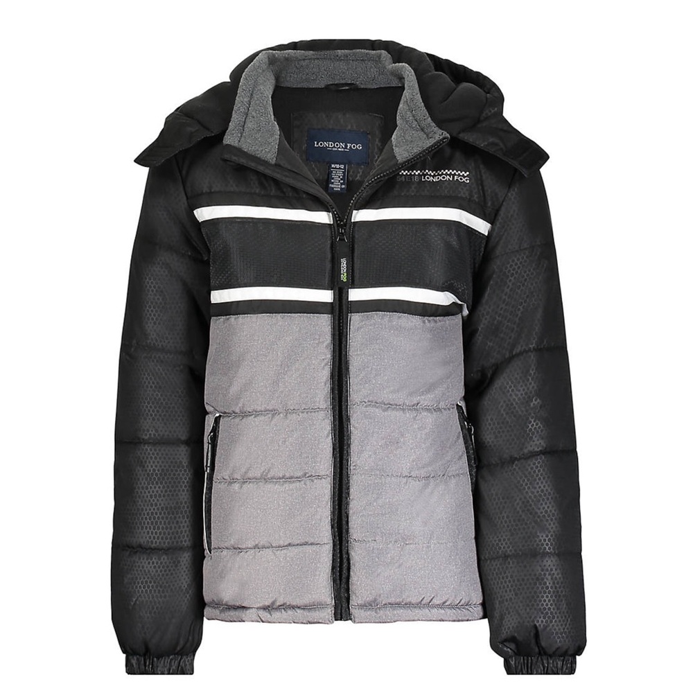LIKE NEW! London Fog® Boys Sz 10-12 Printed Puffer